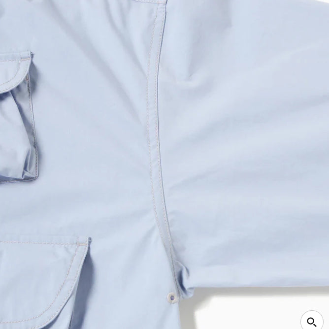 [BUNJANG] and wander Multi Pocket LS Shirt Blue (L) / 26SS 앤드원더 multi pocket LS shirt 블루 (L)