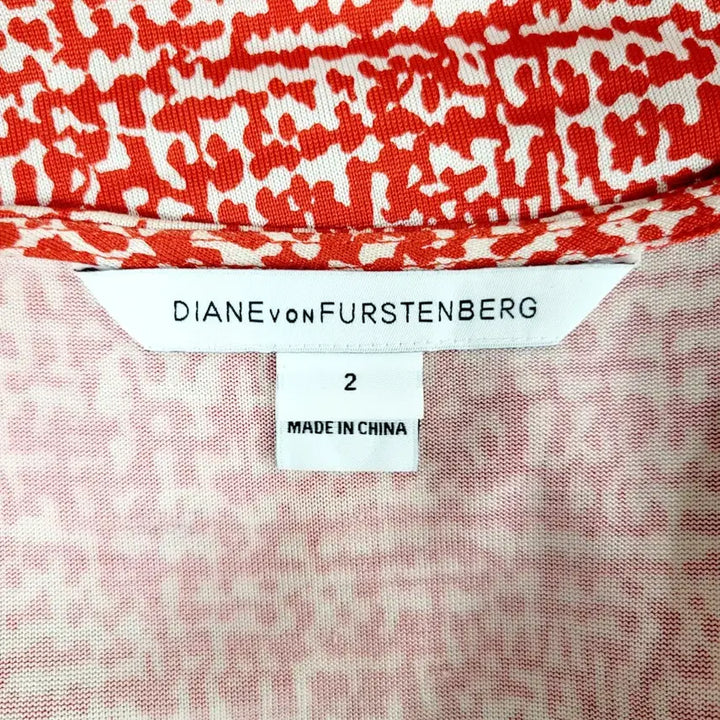 [BUNJANG] DVF Red White Multilayer Dress / +DVF 레드+화이트 멀티웨어 견100% Y920