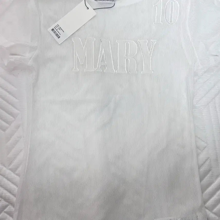 [BUNJANG] (새상품) 스컬프터 Team Mary Mesh Tee White / (새상품) 스컬프터 Team Mary Mesh Tee White