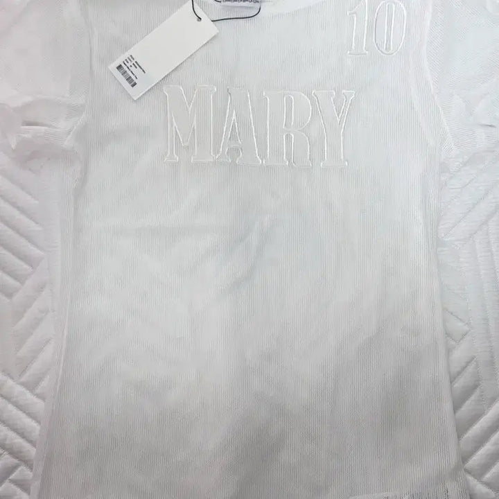 [BUNJANG] (새상품) 스컬프터 Team Mary Mesh Tee White / (새상품) 스컬프터 Team Mary Mesh Tee White