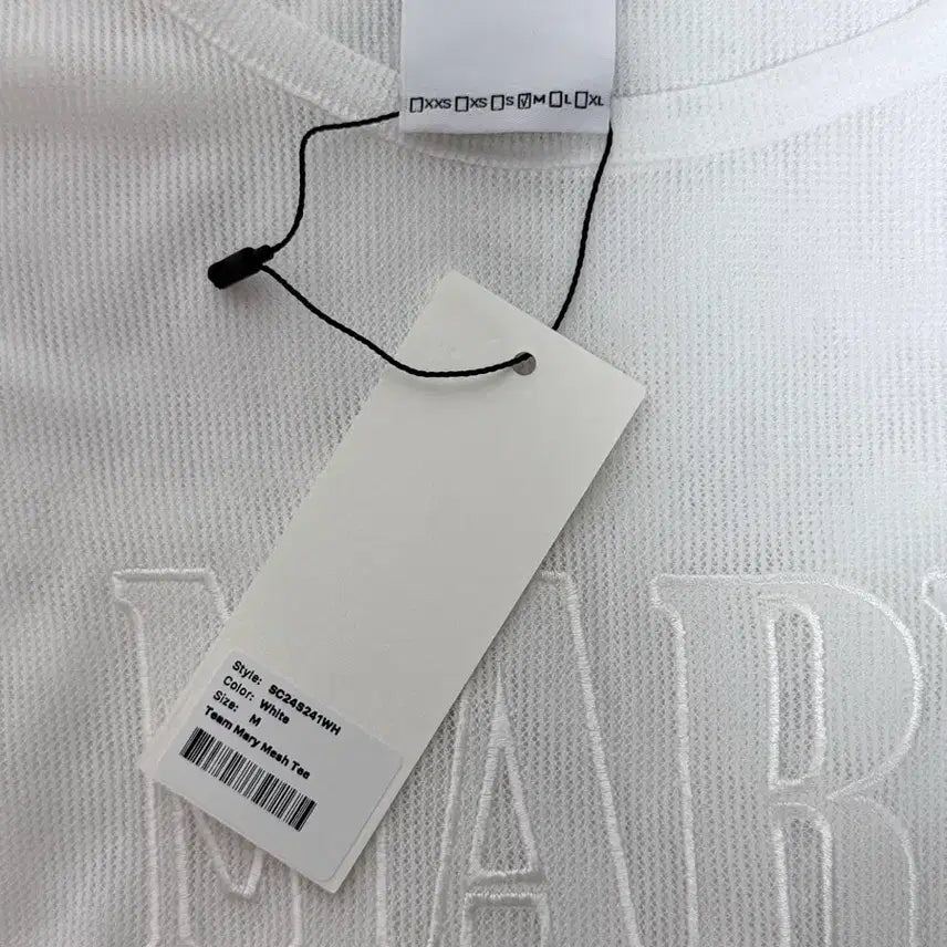 [BUNJANG] (새상품) 스컬프터 Team Mary Mesh Tee White / (새상품) 스컬프터 Team Mary Mesh Tee White