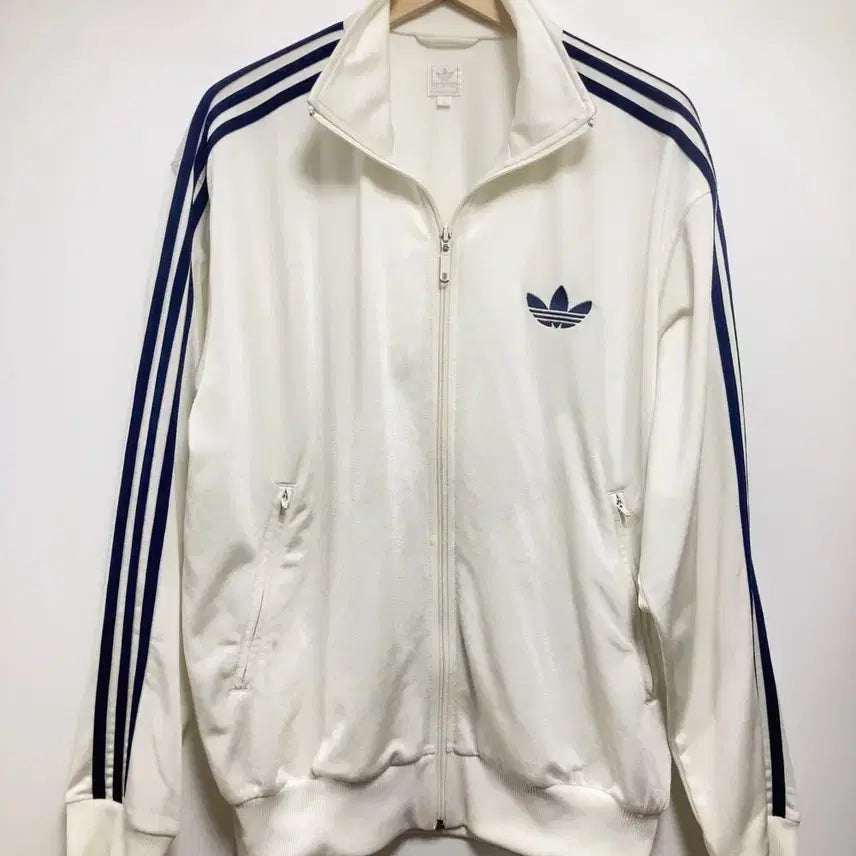 [SOLD OUT] 아디다스 파이어버드 아이보리 네이비 져지 자켓 집업 트랙탑