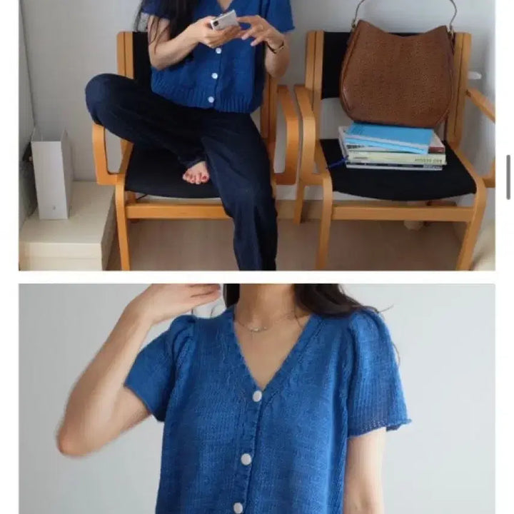 [BUNJANG] Ctd Connecting The Dots Cardigan Blouse / Ctd 커넥팅더닷 가디건 블라우스 파크투
