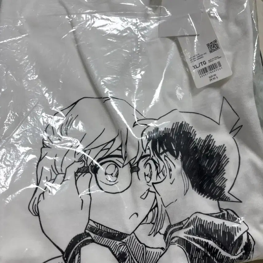 [BUNJANG] Uniqlo Conan White T-shirt (2XL) / 2xl 미개봉 명탐정 코난 하이바라 유니클로 미개봉 새상품 티셔츠