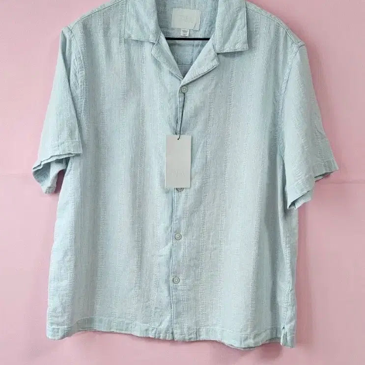 [SOLD OUT] 자라 하늘색 반팔 셔츠 새상품