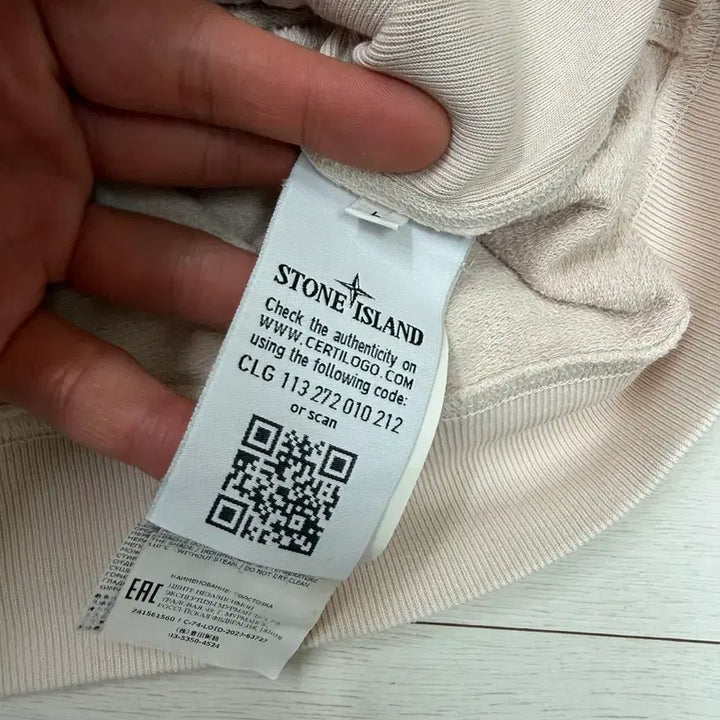 [BUNJANG] Stone Island Hooded Zip-Up L Size / 스톤아일랜드 후드 집업 L 사이즈  상태 8.0/10  연한 살구색 느낌
