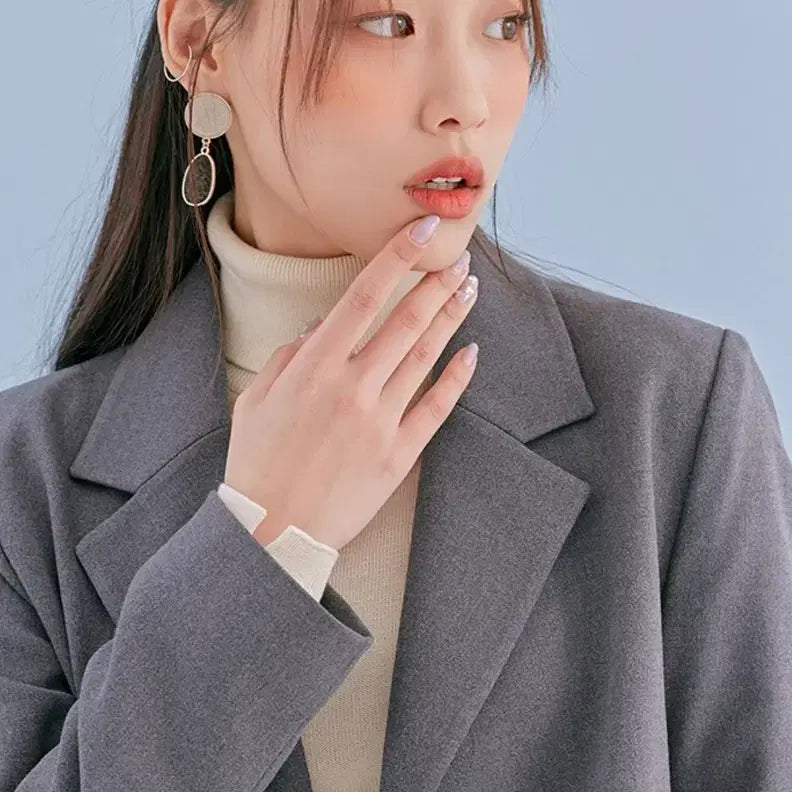 [BUNJANG] 스파오 포우먼 크롭 반 더블 자켓 / 스파오 포우먼 크롭 반 더블 자켓