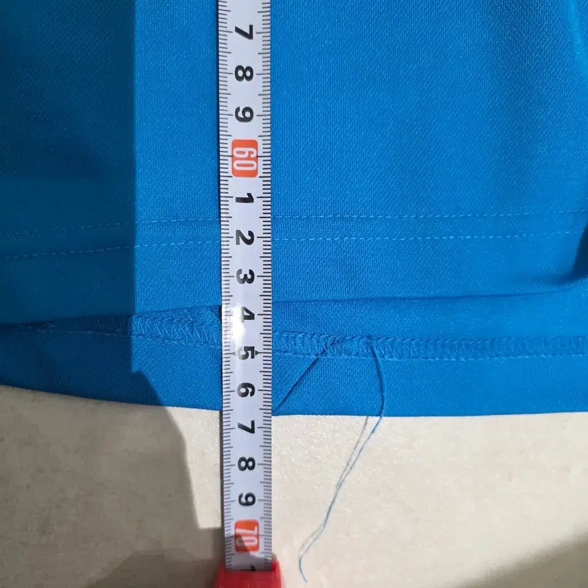 [BUNJANG] 컬럼비아 블루 반팔 집업 티셔츠 100L / 컬럼비아 블루 반팔 집업 티셔츠 100L