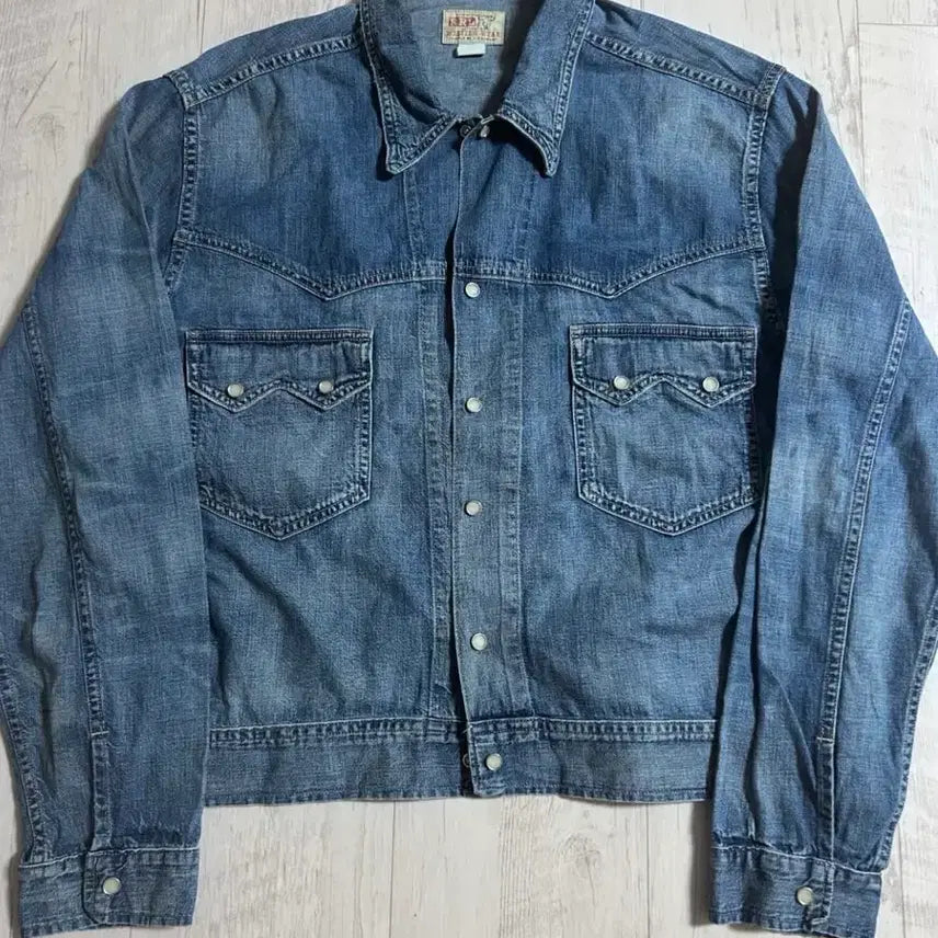 [BUNJANG] RRL 휴스턴 웨스턴 데님 자켓 XL / RRL 휴스턴 웨스턴 데님 자켓 XL