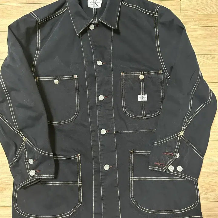 [SOLD OUT] 90s 캘빈클라인 블랙 초어 코트자켓