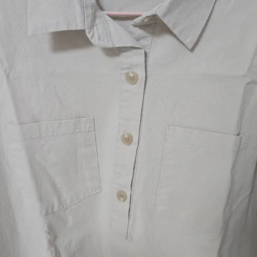 [BUNJANG] Yuripit Beige Collar Neck Shirt Dress / 여리핏 소녀룩 스쿨룩 베이지 카라넥 셔츠 원피스