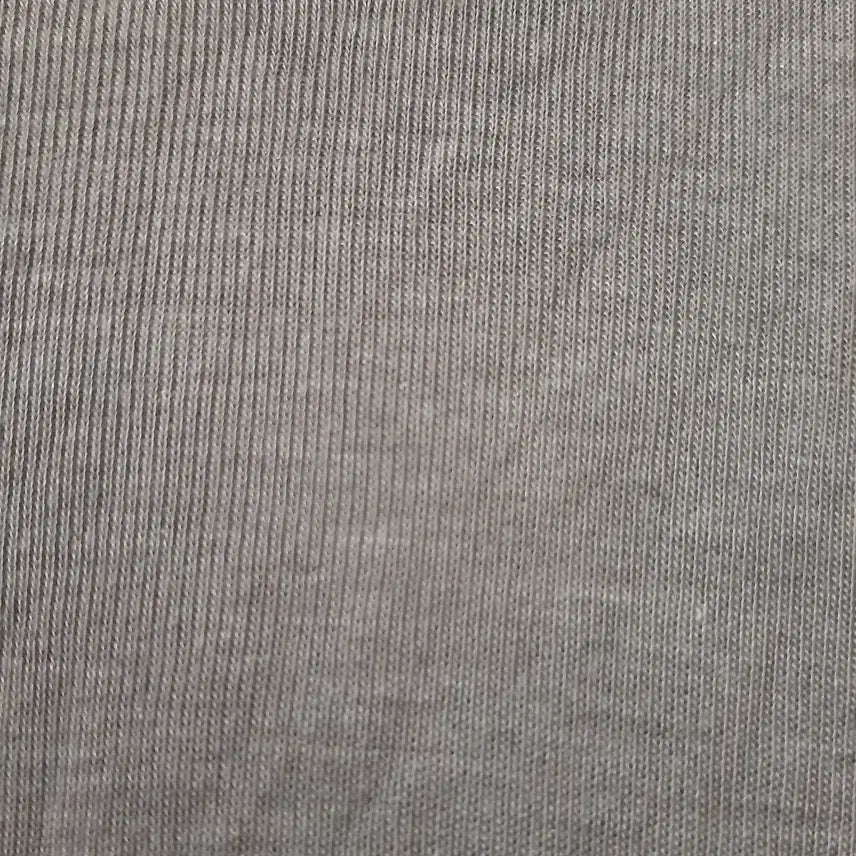 [BUNJANG] Round Neck Slim Fit Long Sleeve T-shirt - Gray / 라운드넥 슬림핏 긴팔 티셔츠 그레이