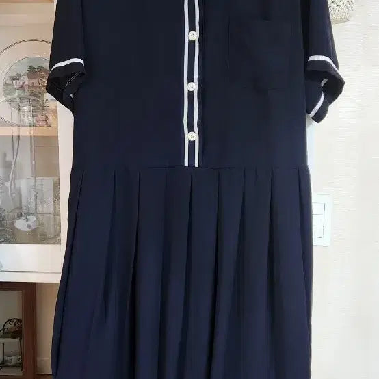 [SOLD OUT] 스튜디오 톰보이  세일러 블랙 원피스