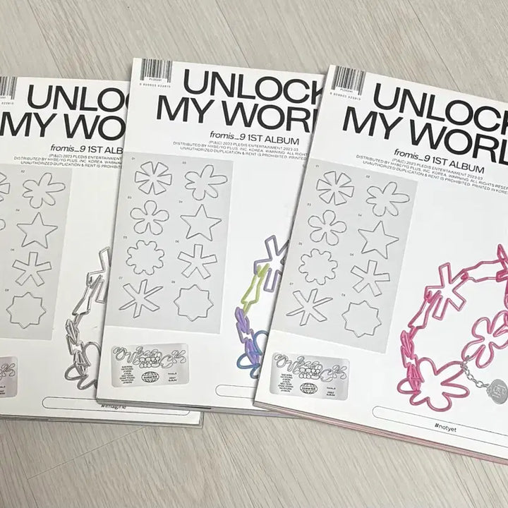 [BUNJANG] fromis_9 Unlock My World Album Bundle Set / 프로미스나인 unlock my world 앨범 3종