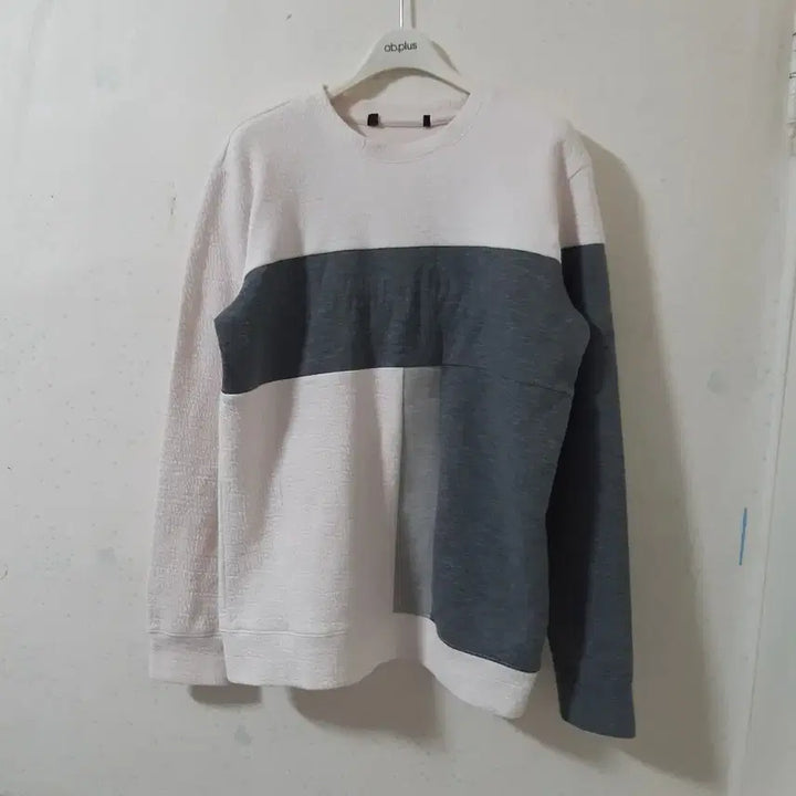 [BUNJANG] Two-Tone Crewneck T-shirt / 배색 맨투맨 티셔츠