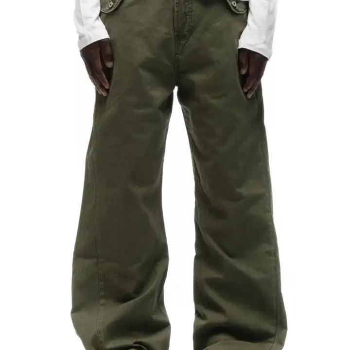 [BUNJANG] Nofaithstudios Herringbone Pants Khaki / Nofaithstudios 헤링본 팬츠 카키