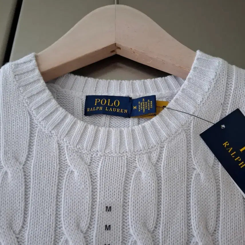 [SOLD OUT] 폴로 랄프로렌 케이블 반팔 니트 M 사이즈.