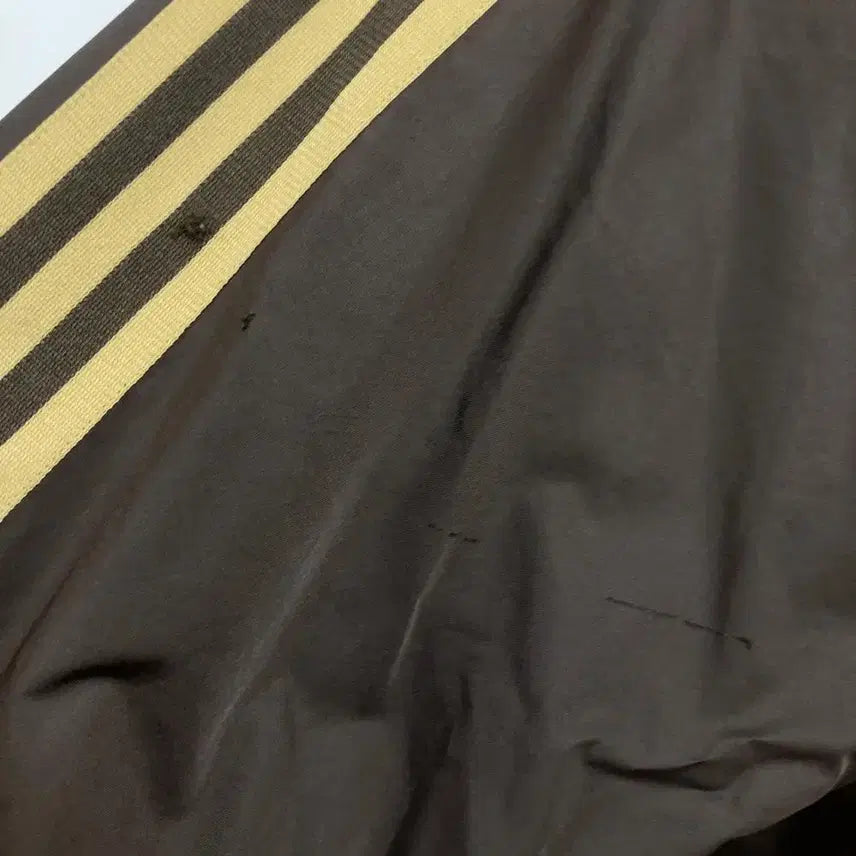 [BUNJANG] Adidas Brown Gold Jersey Zip-Up Track Top Jacket / 아디다스 브라운 골드 져지 갈금 자켓 집업 트랙탑