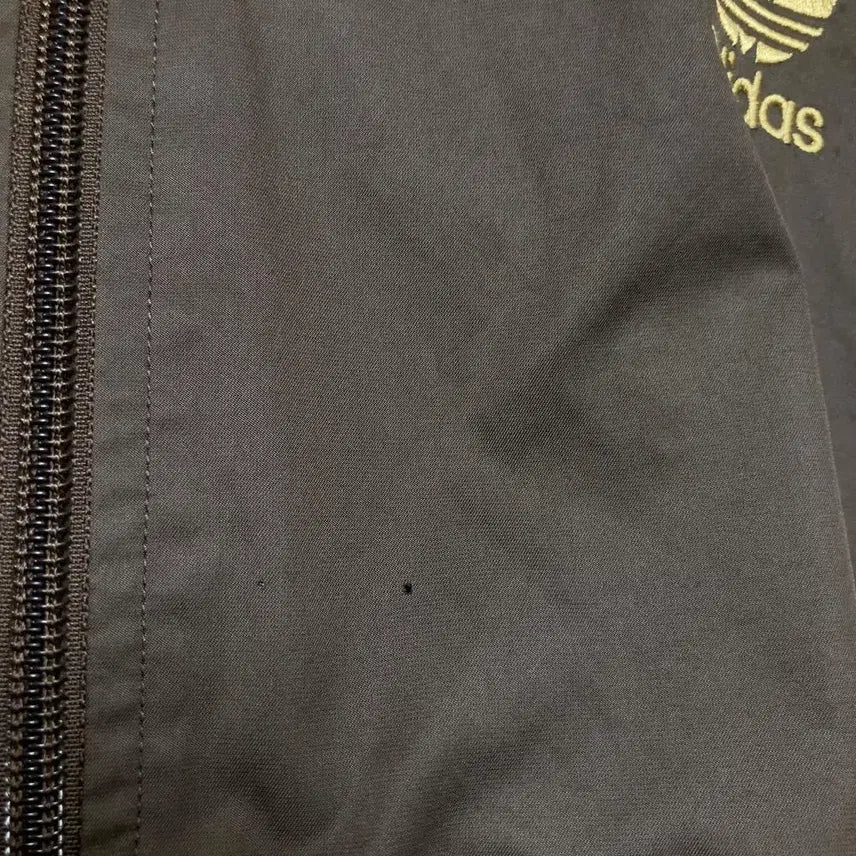 [BUNJANG] Adidas Brown Gold Jersey Zip-Up Track Top Jacket / 아디다스 브라운 골드 져지 갈금 자켓 집업 트랙탑