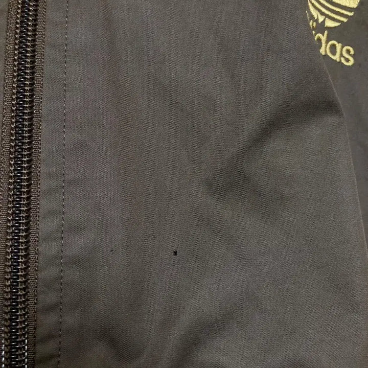[BUNJANG] Adidas Brown Gold Jersey Zip-Up Track Top Jacket / 아디다스 브라운 골드 져지 갈금 자켓 집업 트랙탑