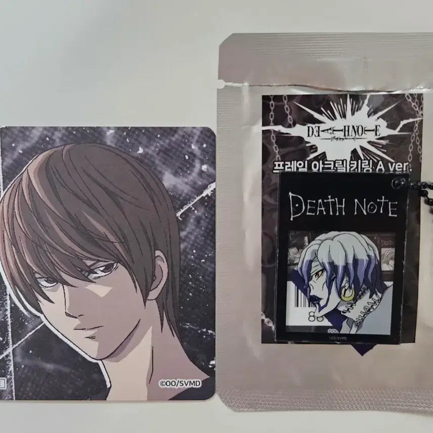 [BUNJANG] Death Note Toonique Popup Light Yagami &amp; Rem Bundle Set / 데스노트 투니크 팝업 라이토 코스터 + 렘 키링 일괄