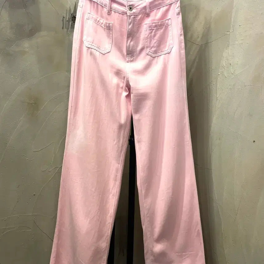 [SOLD OUT] 미우미우 코튼캔디 와이드 면 팬츠 M(26)