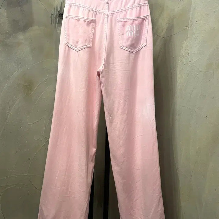 [SOLD OUT] 미우미우 코튼캔디 와이드 면 팬츠 M(26)