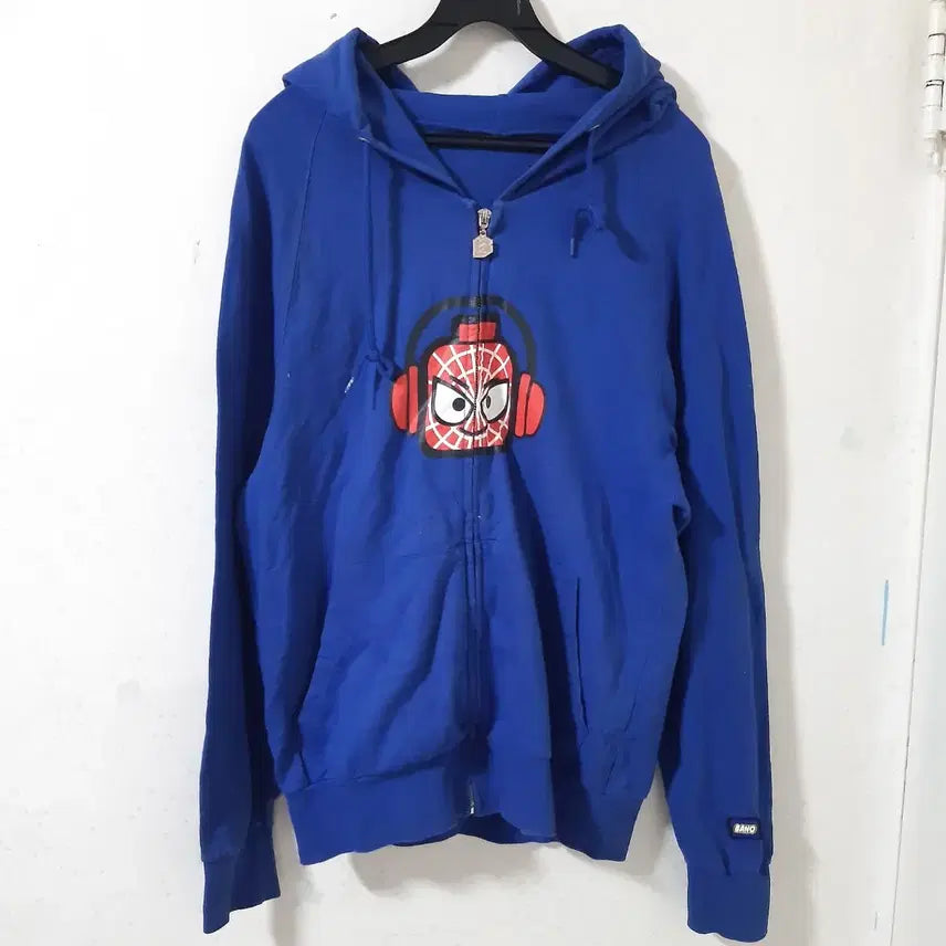 [BUNJANG] Banc Spider-Man Robot Graphic Hoodie / 단종된 옛날 비싼 브랜드 banc 후드 집업 스파이더맨 로봇 그림
