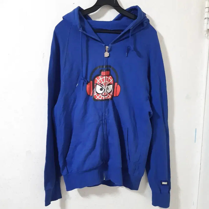 [BUNJANG] Banc Spider-Man Robot Graphic Hoodie / 단종된 옛날 비싼 브랜드 banc 후드 집업 스파이더맨 로봇 그림