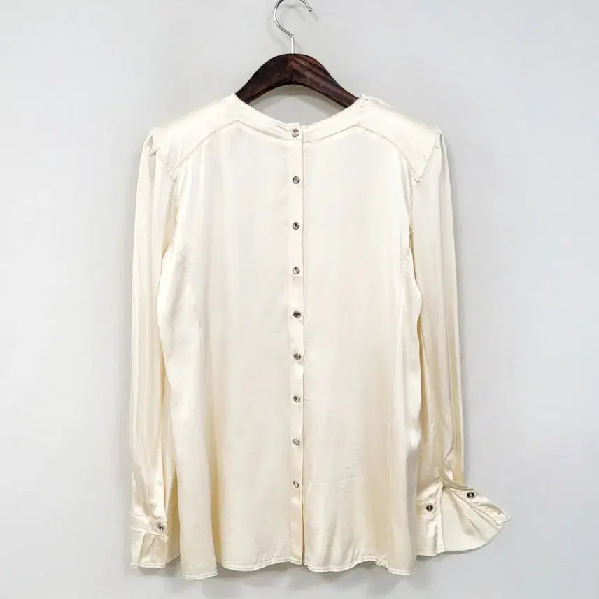 [BUNJANG] Balmain Drape Maxi Bow Silk Blouse / +발망 드레이프 맥시 보우 실크 블라우스 K736