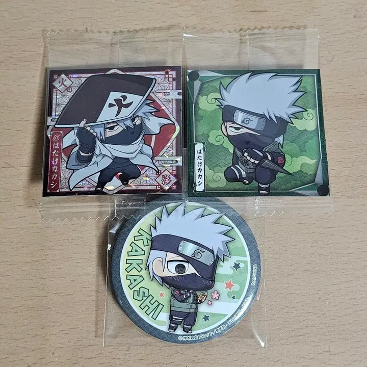 [SOLD OUT] 카카시 이루카 웨하스 뱃지 일괄