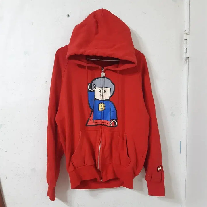 [BUNJANG] Banc Robot Lego Graphic Hooded Zip-Up / 단종된 옛날 비싼 브랜드 banc 로봇 레고 그림 후드 집업
