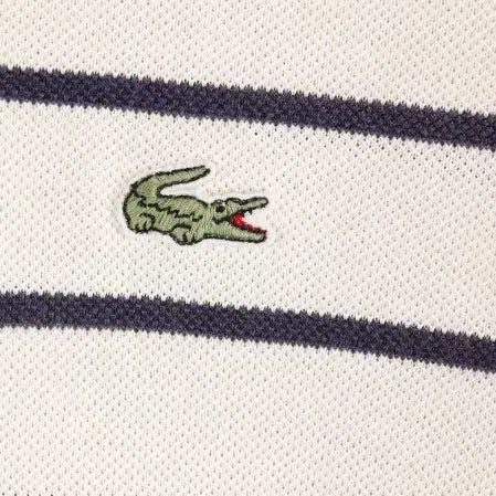 [BUNJANG] Lacoste Striped Polo Shirt / [L] 라코스테 스트라이프 카라티