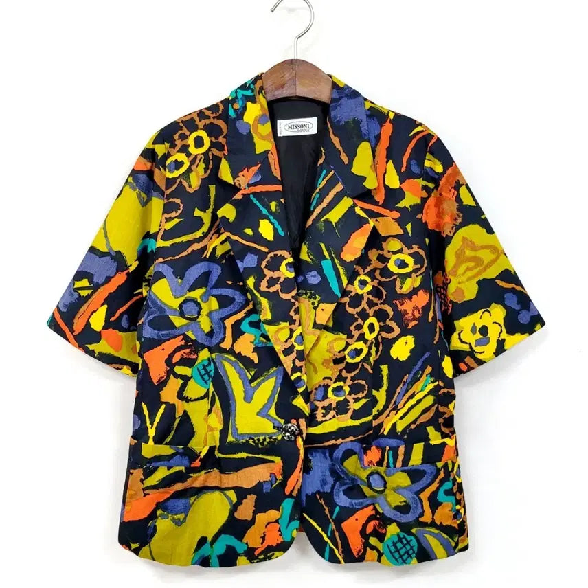 [BUNJANG] Missoni Art Print Jacket / +미쏘니 아트 프린트 희귀 패턴 자켓 Y926