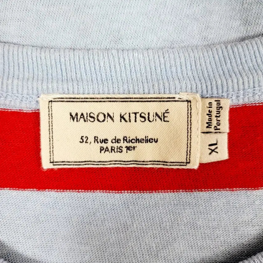 [BUNJANG] Maison Kitsune Tricolor Fox Patch T-shirt / 메종키츠네 트리컬러 폭스 패치 Y927