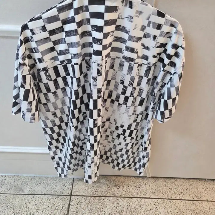 [BUNJANG] System Homme Checkered Pattern Short Sleeve Shirt / 시스템 시원한 셔츠 105-110