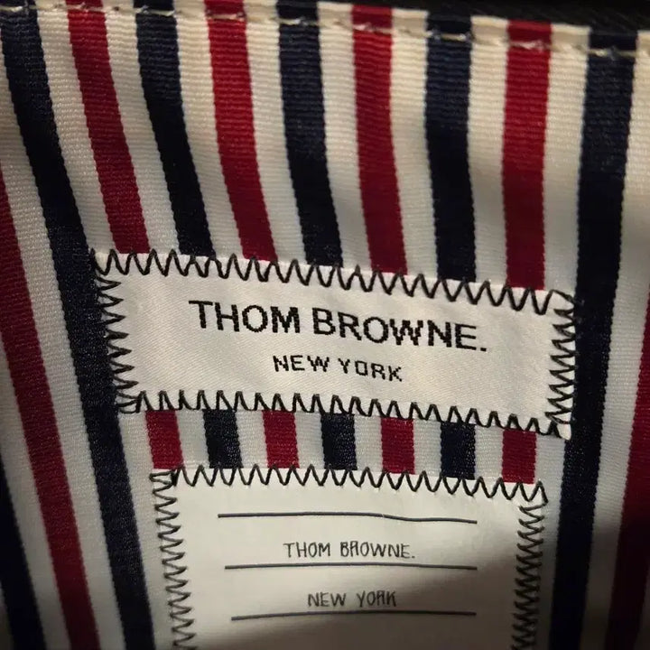 [BUNJANG] Thom Browne Black Leather Clutch Bag / 톰브라운 클러치백