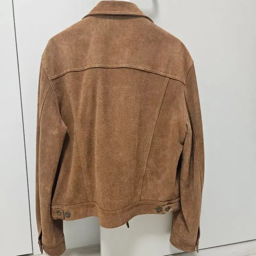 [BUNJANG] Toniqweq Suede Trucker Jacket L Camel / 토니웩 스웨이드 트러커 자켓 L 카멜
