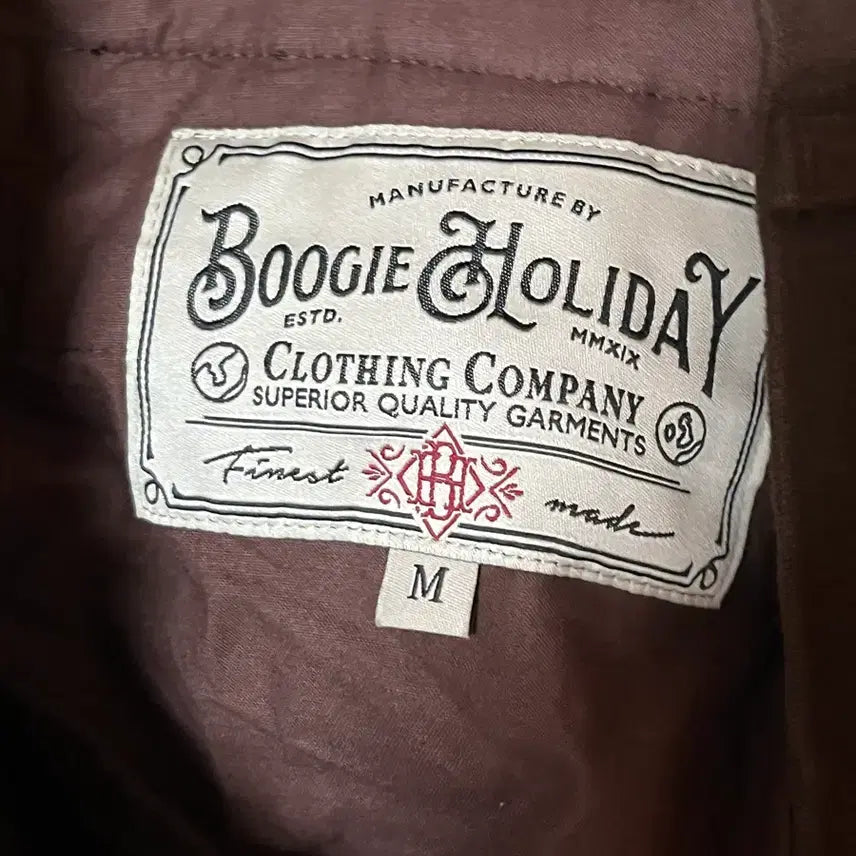 [BUNJANG] Boogieholiday Moleskin Setup Brown M / 부기홀리데이 몰스킨 셋업 브라운 m