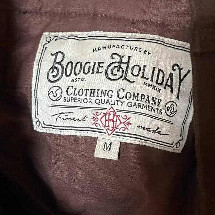 [BUNJANG] Boogieholiday Moleskin Setup Brown M / 부기홀리데이 몰스킨 셋업 브라운 m
