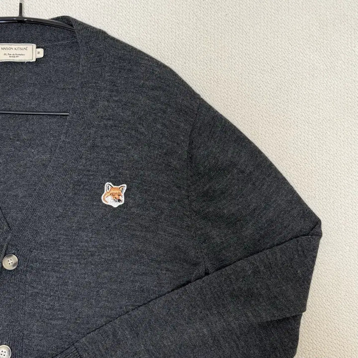 [SOLD OUT] 메종키츠네 싱글폭스 가디건 차콜 M