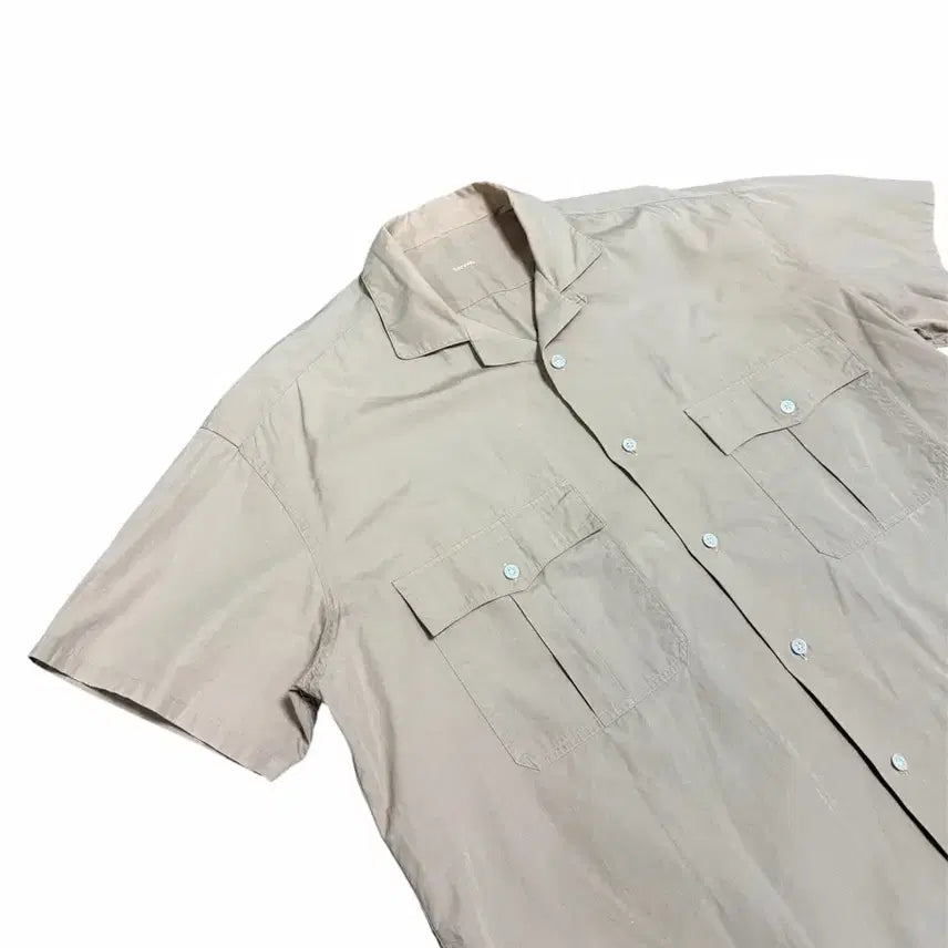 [BUNJANG] Porter Classic Kerouac Short Sleeve Shirt Beige / [M] 포터클래식 케루악 반팔 셔츠 베이지