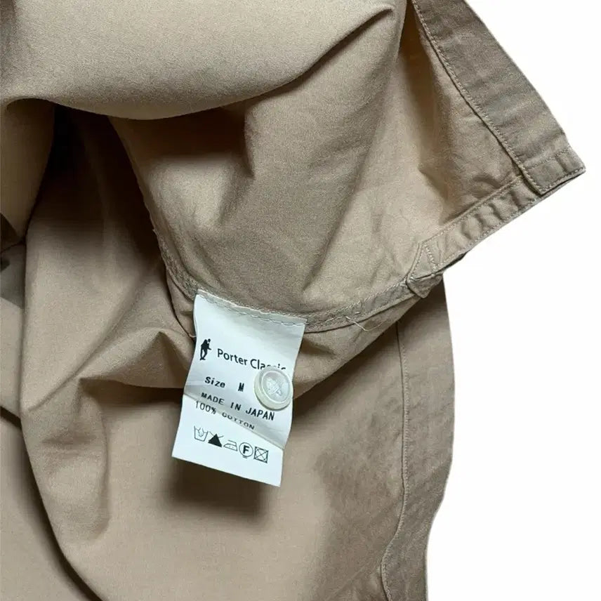 [BUNJANG] Porter Classic Kerouac Short Sleeve Shirt Beige / [M] 포터클래식 케루악 반팔 셔츠 베이지