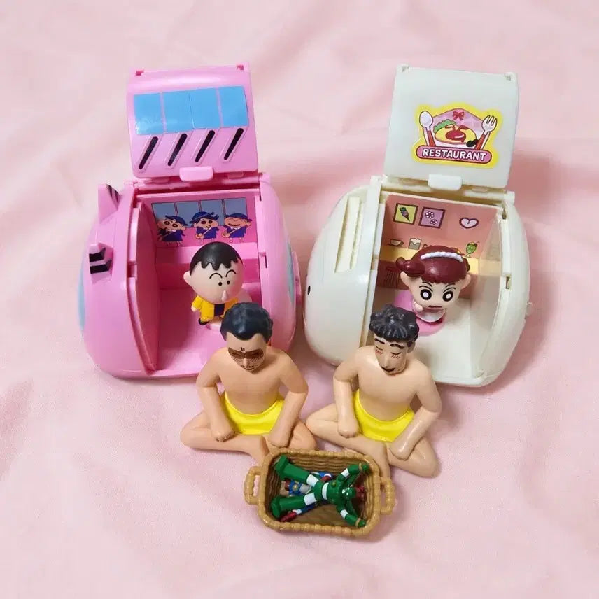 [BUNJANG] Crayon Shin-chan Role Play Gacha Set / 짱구  역할놀이차 맹구  유리 가챠  짱구 아빠 사우나 짱구원장님 가챠