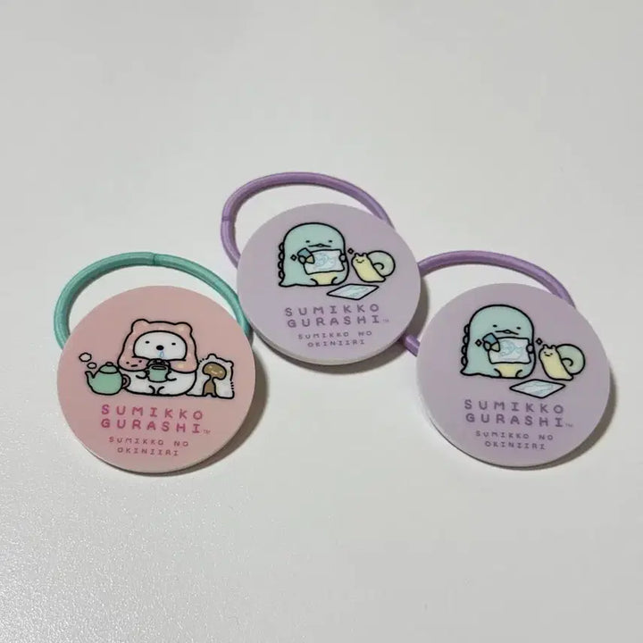 [BUNJANG] San-X Sumikko Gurashi Character Hair Ties / 산엑스 스밋코구라시 스미코구라시 캐릭터 머리끈