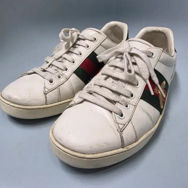 [BUNJANG] Gucci Ace Bee Embroidered Sneakers (270) / 구찌 에이스 꿀벌 자수 스니커즈 270