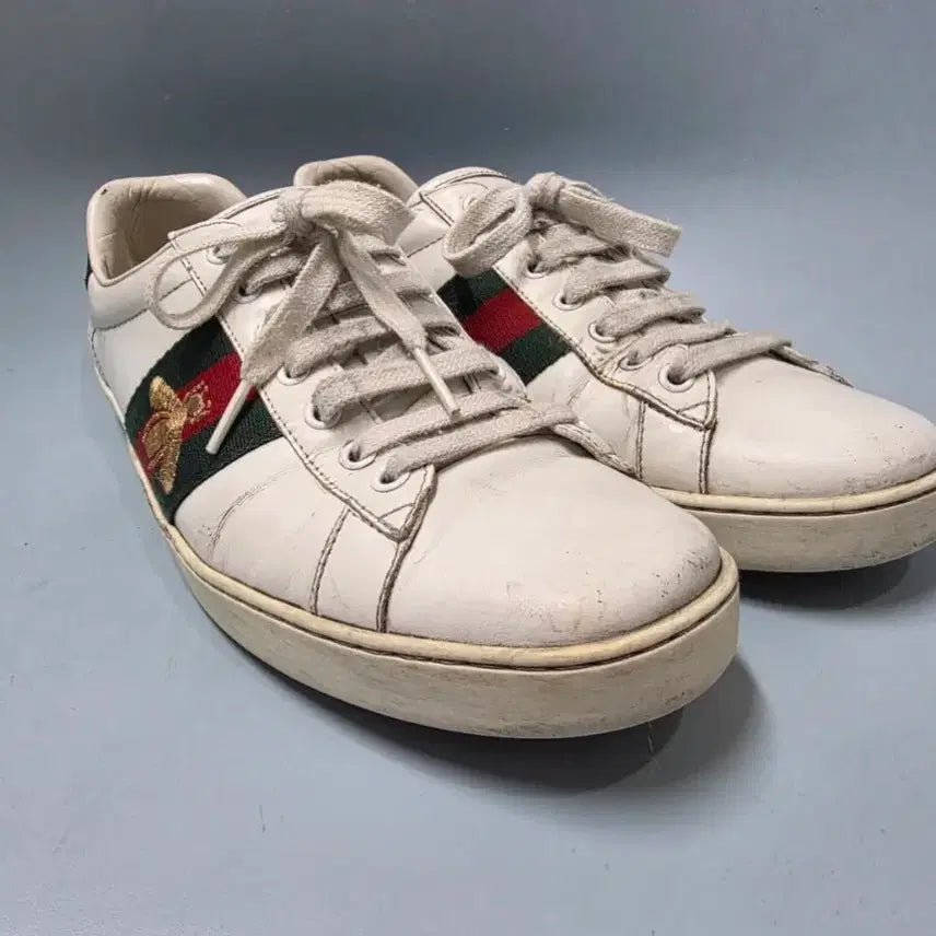 [BUNJANG] Gucci Ace Bee Embroidered Sneakers (270) / 구찌 에이스 꿀벌 자수 스니커즈 270