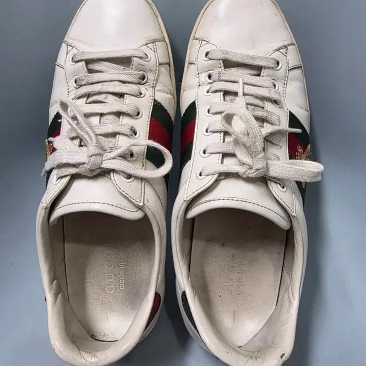 [BUNJANG] Gucci Ace Bee Embroidered Sneakers (270) / 구찌 에이스 꿀벌 자수 스니커즈 270
