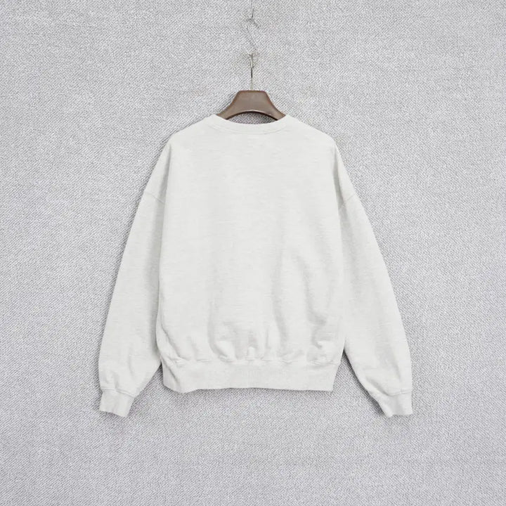 [BUNJANG] Mardi 2025 Flower Blossom Sweatshirt Oatmeal / 마르디 2025 플라워 블라썸 스웻셔츠 오트밀 free