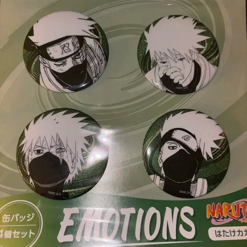 [BUNJANG] Jump Shop Naruto Kakashi Emotion Badge / 점프샵 나루토 카카시 이모션 캔뱃지 미개봉